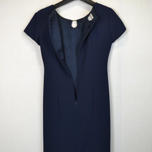 David Warren Office siren Dress SIZE 6 navy blue - Picture 5 of 10